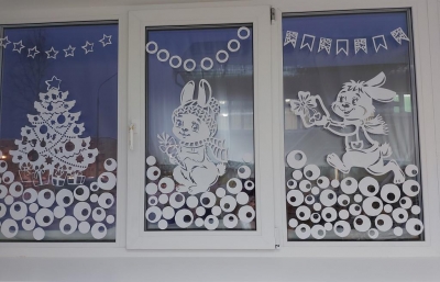Снежная сказка на окне_5